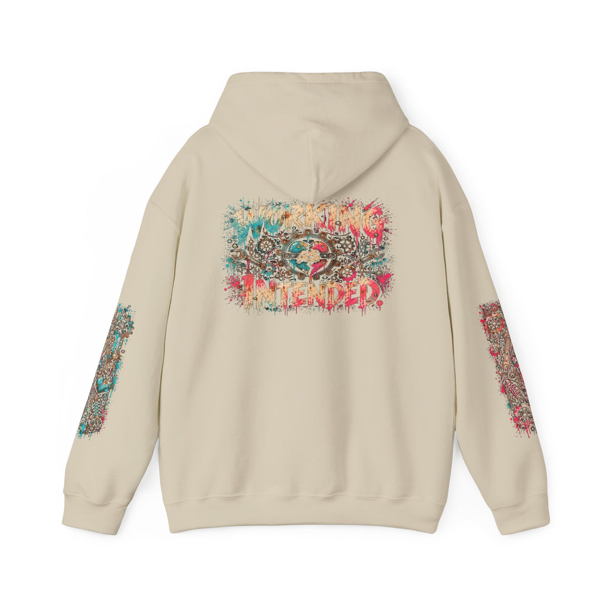 Hoodie - "Human Error" Graphic Streetwear Hoodie (Back: "Working as Intended")