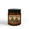 Hugs & Drugs Christmas Tree Candle | Funny Cannabis-Inspired Holiday Soy Candle