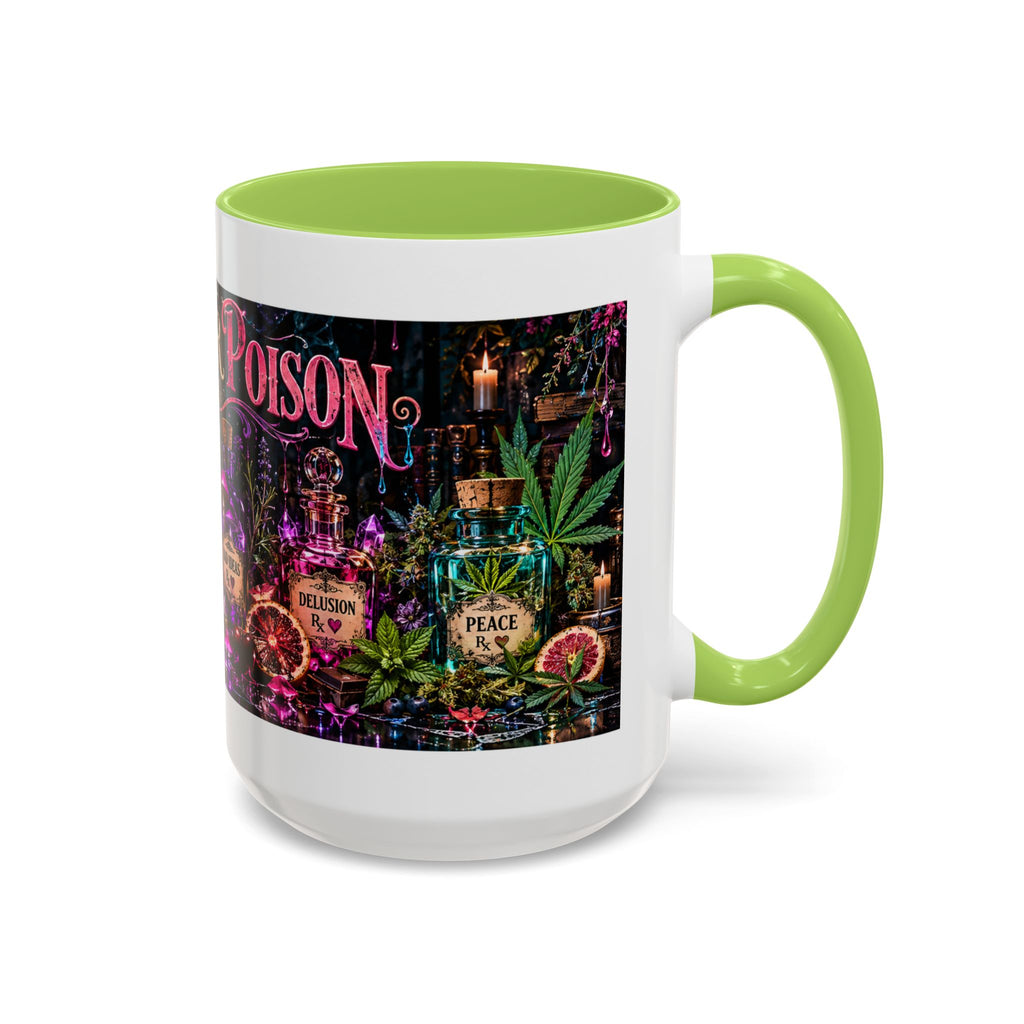 Pick Your Poison Coffee Mug | Gothic Apothecary & Psychedelic Mushroom Art | 11oz & 15oz
