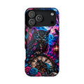 Mystical Owl Phone Case – Dark Fantasy Owl & Roses Magnetic Case for iPhone & Samsung Galaxy