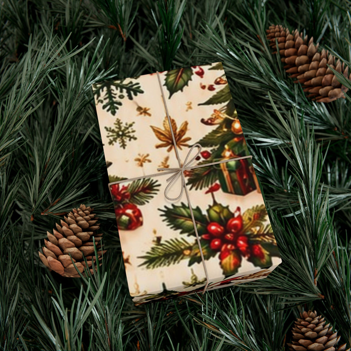 Candy Cane Cannabis Christmas Gift Wrap 🎄🌿