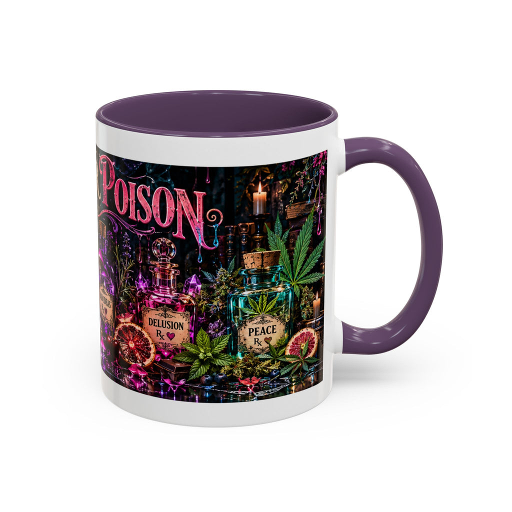 Pick Your Poison Coffee Mug | Gothic Apothecary & Psychedelic Mushroom Art | 11oz & 15oz