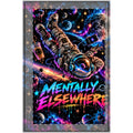 Mentally Elsewhere Astronaut Notebook | Space Journal | Dotted Spiral Notebook | Hugs & Drugs