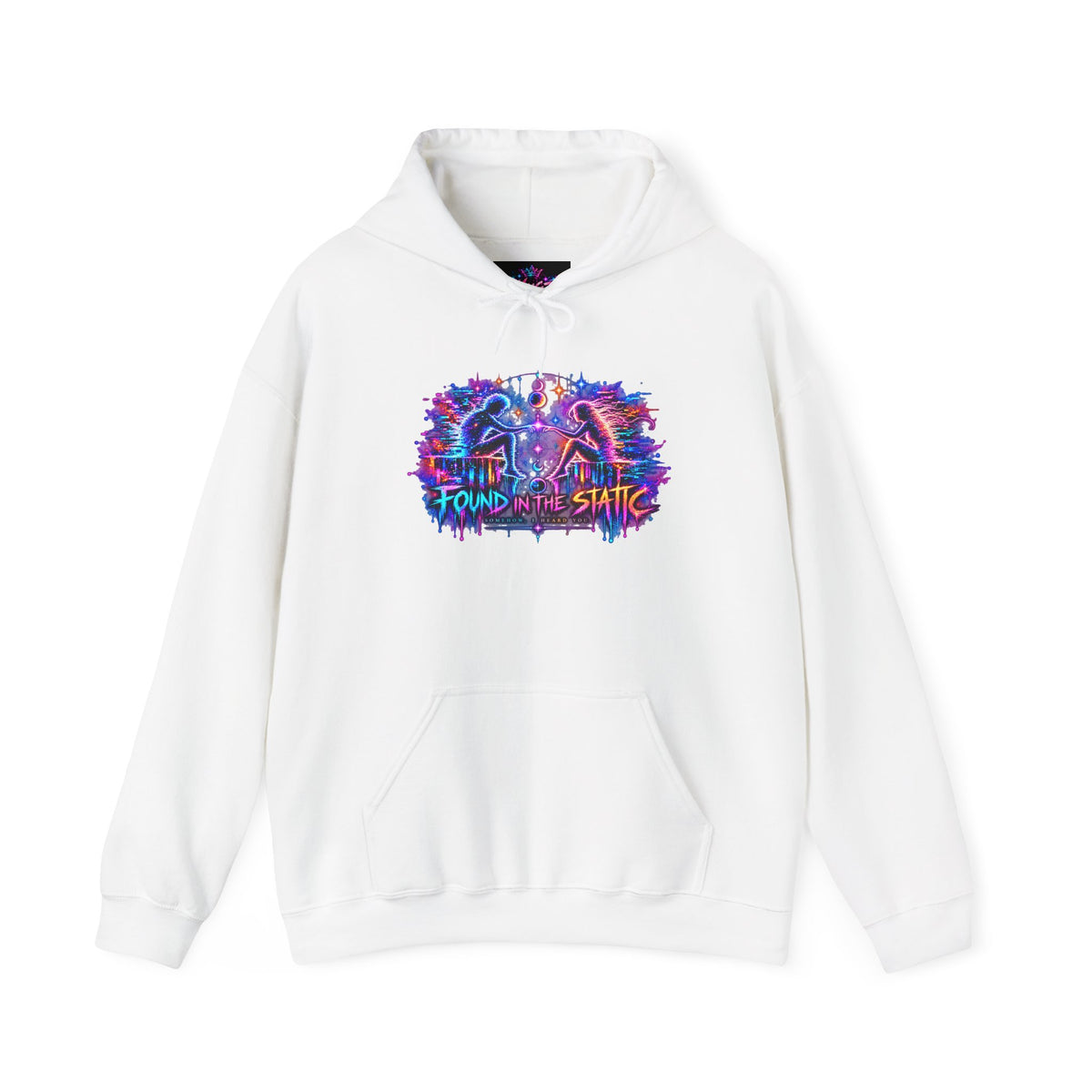 Different Worlds, Same Wavelength Hoodie | Signal Found Neon Graphic Sweatshirt | Hugs & Drugs