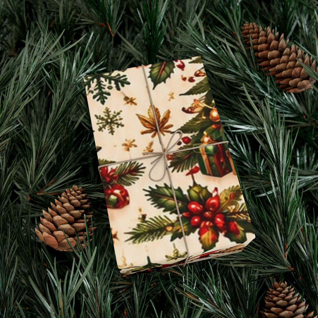 Candy Cane Cannabis Christmas Gift Wrap 🎄🌿