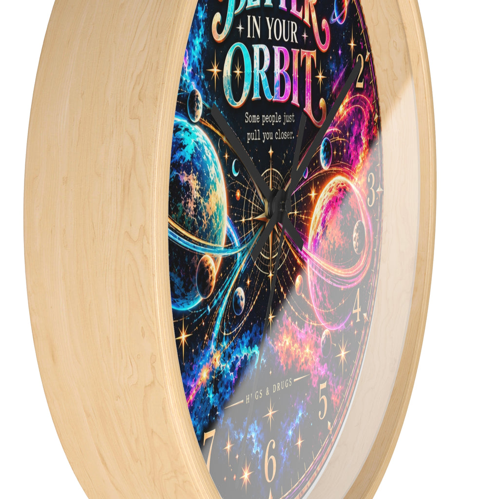 Better in Your Orbit Wall Clock |