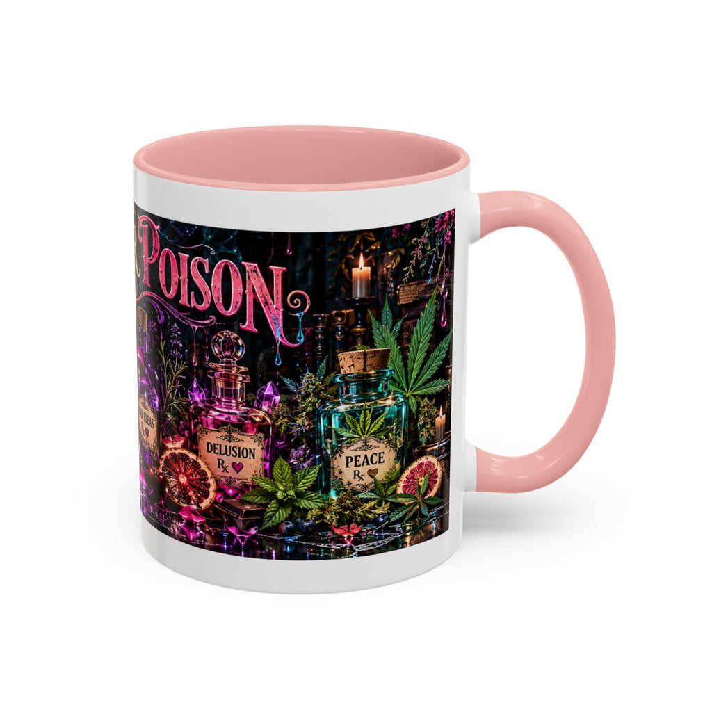 Pick Your Poison Coffee Mug | Gothic Apothecary & Psychedelic Mushroom Art | 11oz & 15oz