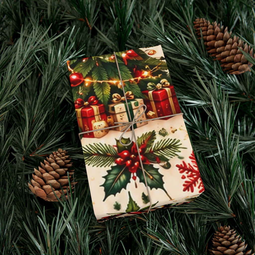 Candy Cane Cannabis Christmas Gift Wrap 🎄🌿