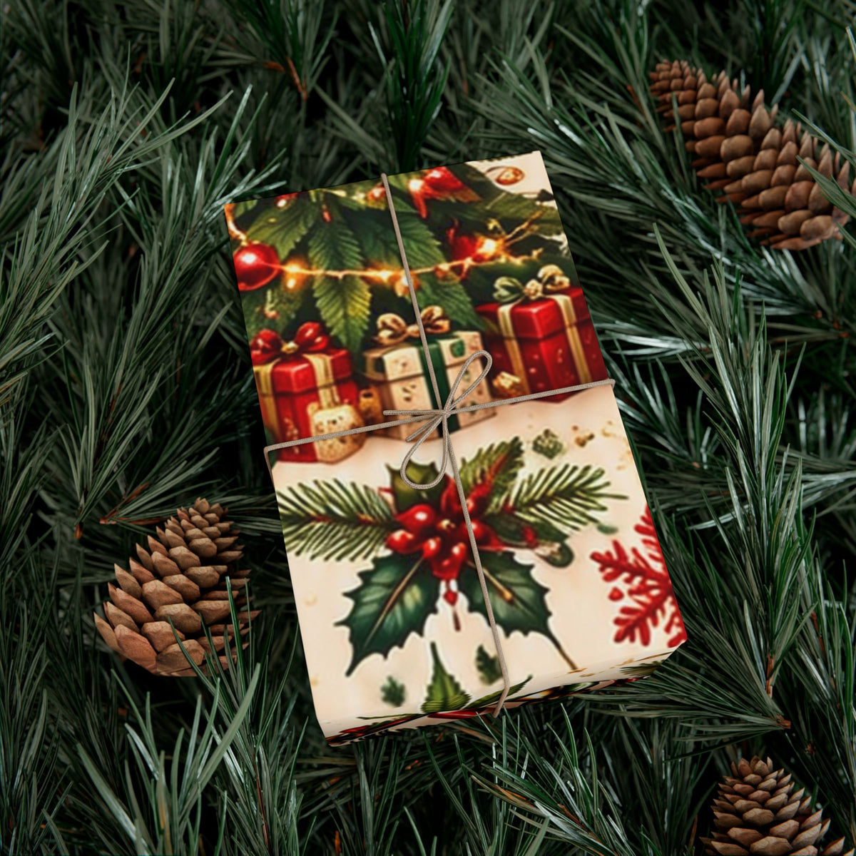 Candy Cane Cannabis Christmas Gift Wrap 🎄🌿