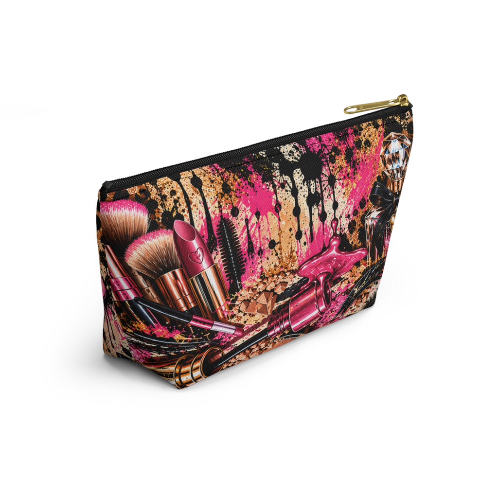 Hugs & Drugs Graffiti Makeup Bag | Edgy & Elegant Cosmetic Pouch & Travel Organizer