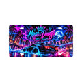 Hugs & Drugs After Hours Neon Car License Plate | Sports Car & Street Racing Auto Decor
