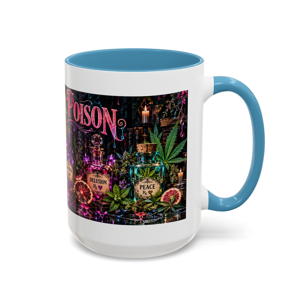 Pick Your Poison Coffee Mug | Gothic Apothecary & Psychedelic Mushroom Art | 11oz & 15oz