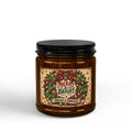 Merry & Bright Mostly Merry Christmas Candle | Funny Holiday Soy Candle Gift | Hugs & Drugs