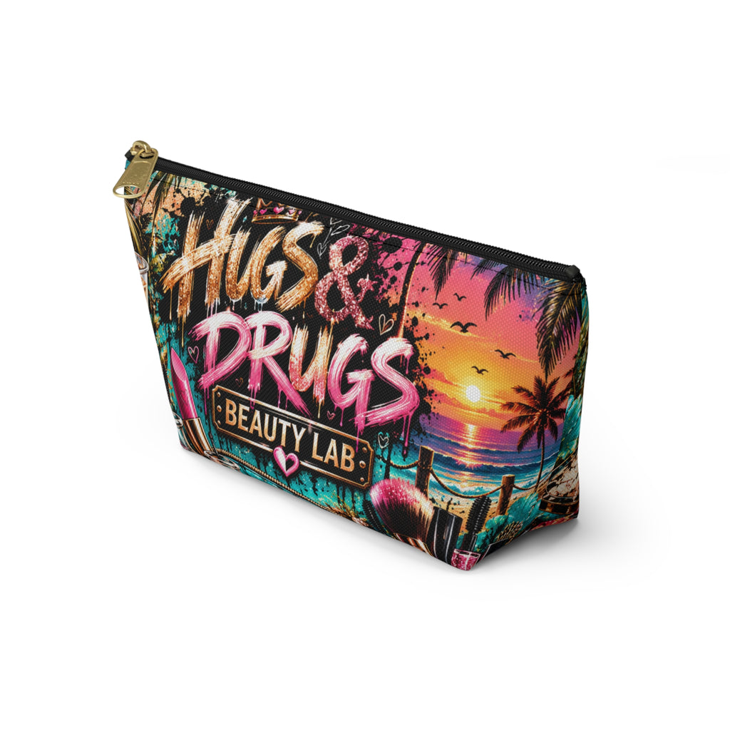 Hugs & Drugs Beauty Lab Makeup Bag |  Cosmetic Pouch & Travel Organizer