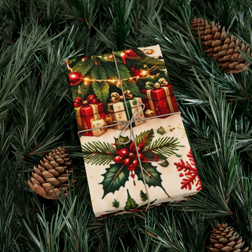 Candy Cane Cannabis Christmas Gift Wrap 🎄🌿