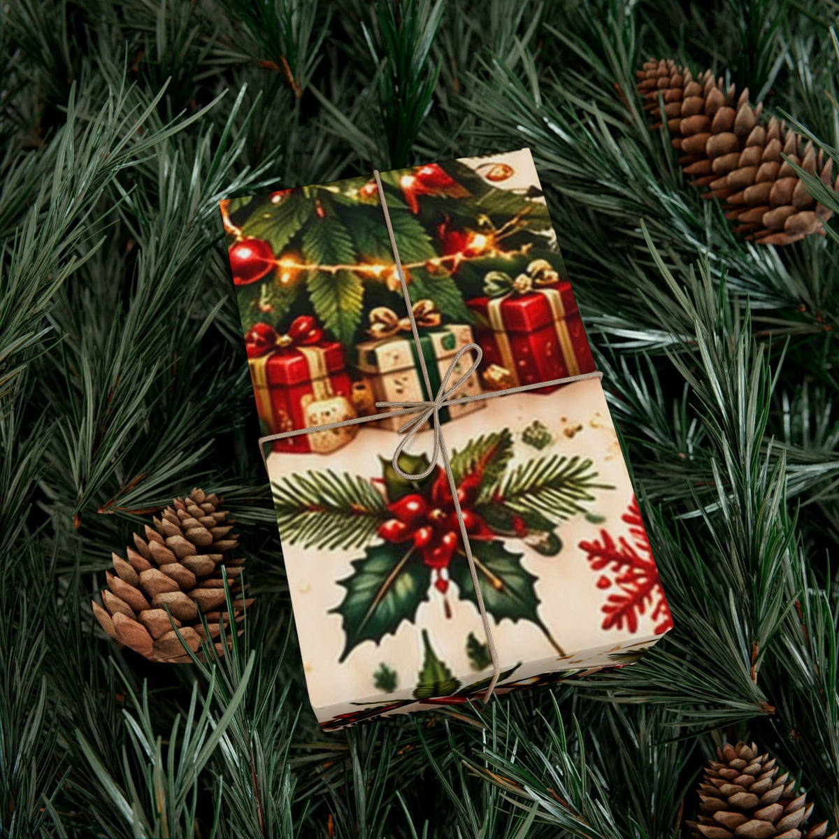 Candy Cane Cannabis Christmas Gift Wrap 🎄🌿