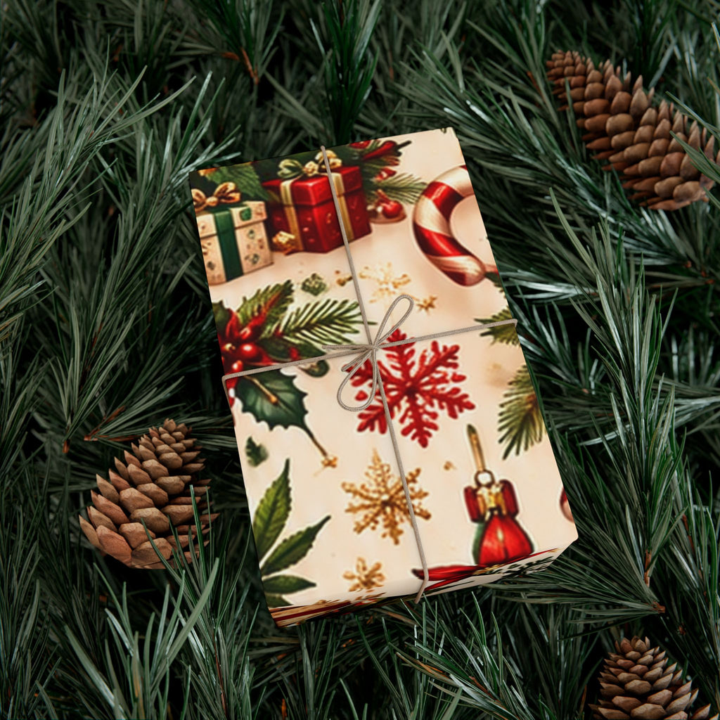 Candy Cane Cannabis Christmas Gift Wrap 🎄🌿