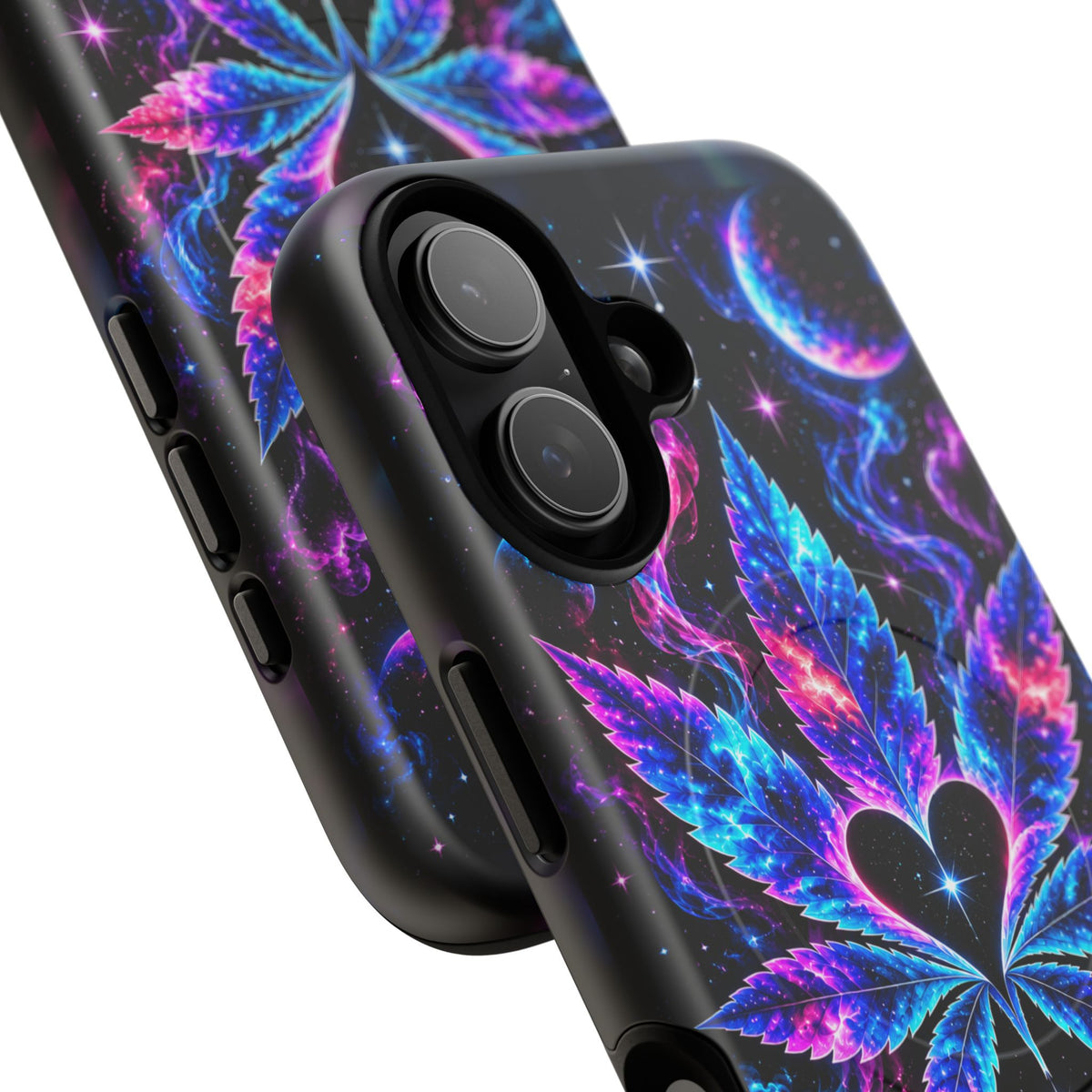 Hugs & Drugs Neon Butterfly Phone Case | Psychedelic Floral MagSafe Compatible Tough iPhone Case