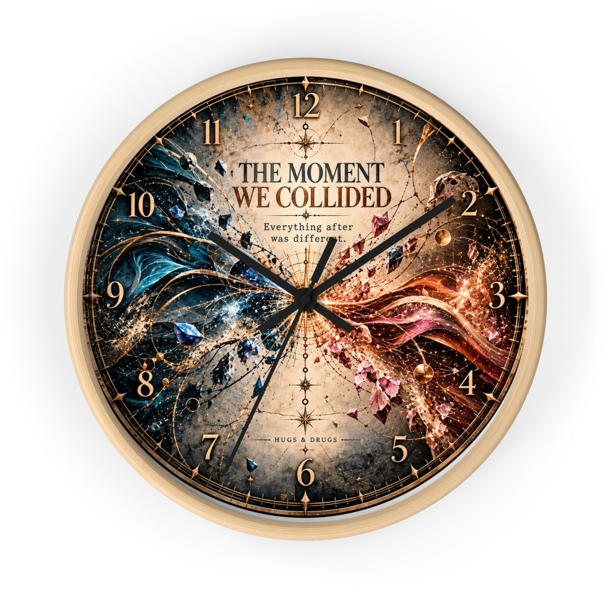 The moment we collided wall clock