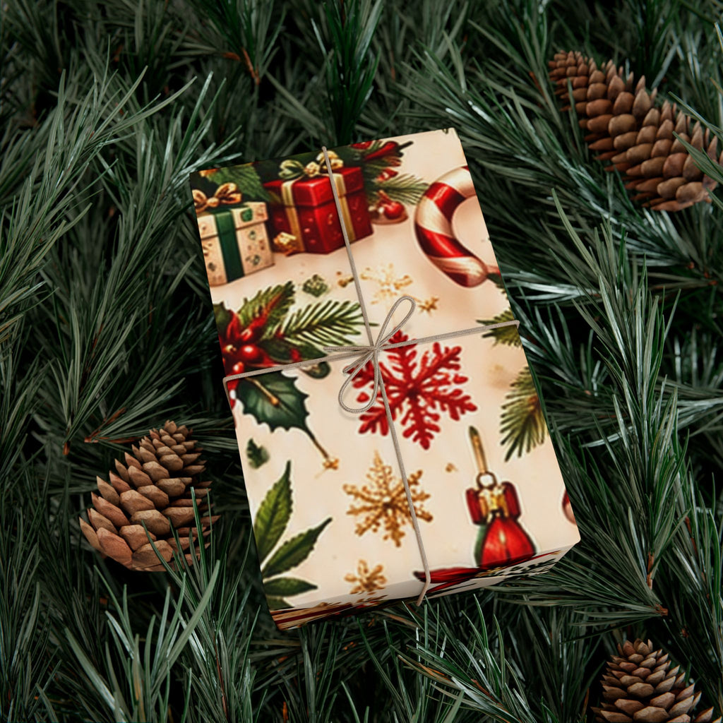 Candy Cane Cannabis Christmas Gift Wrap 🎄🌿