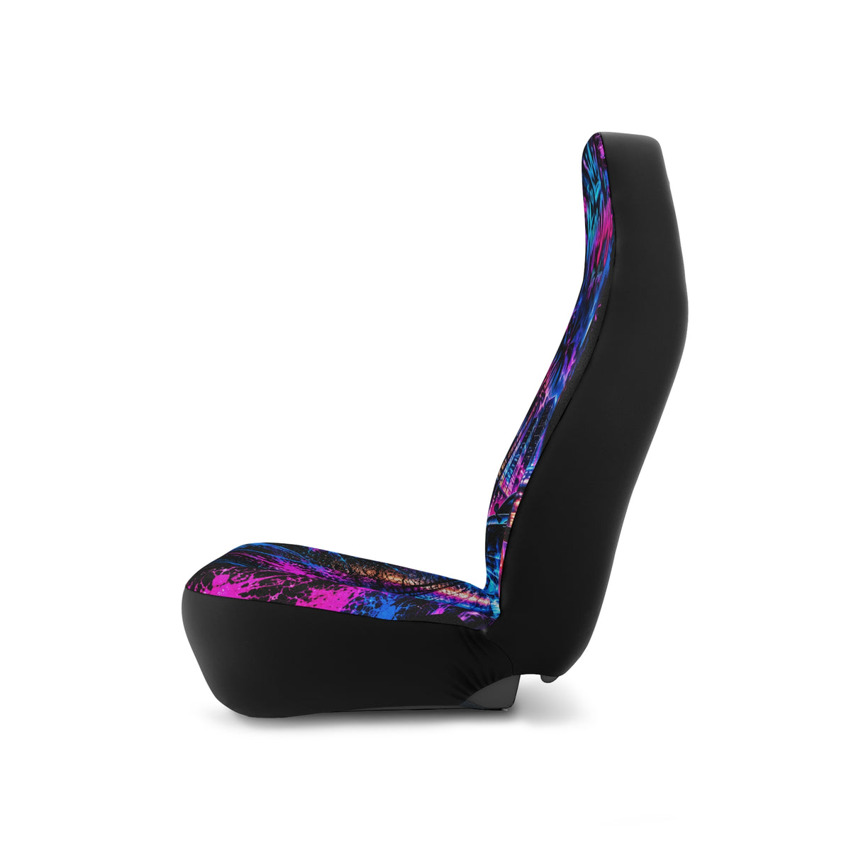 Hugs & Drugs After Hours Car Seat Covers – Neon Sports Car & Midnight City Design | Set of 2