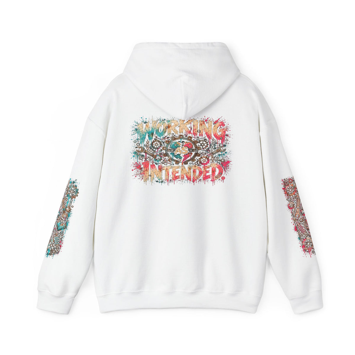 Hoodie - "Human Error" Graphic Streetwear Hoodie (Back: "Working as Intended")