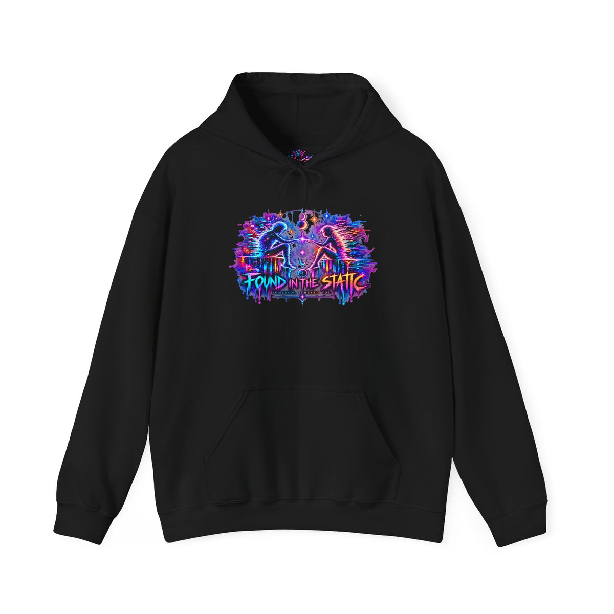 Different Worlds, Same Wavelength Hoodie | Signal Found Neon Graphic Sweatshirt | Hugs & Drugs