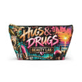 Hugs & Drugs Beauty Lab Makeup Bag |  Cosmetic Pouch & Travel Organizer