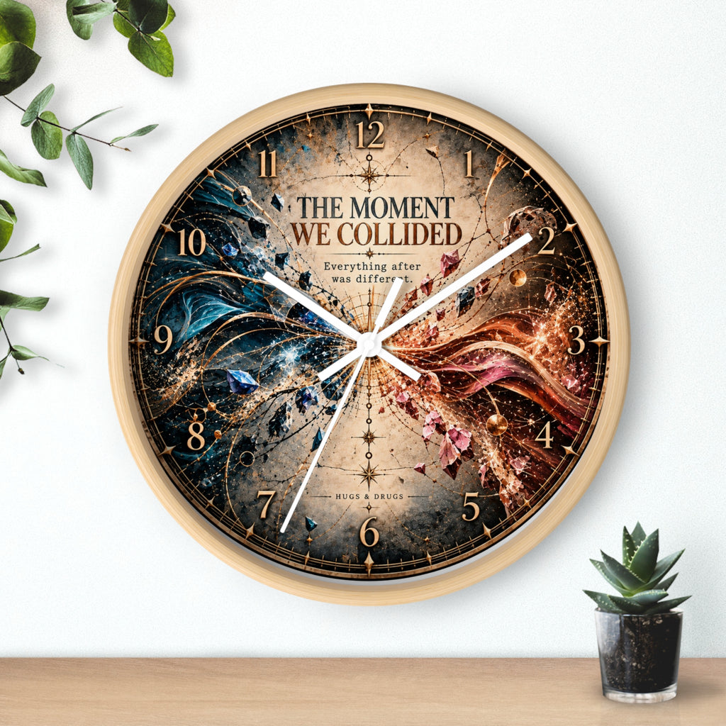 The moment we collided wall clock