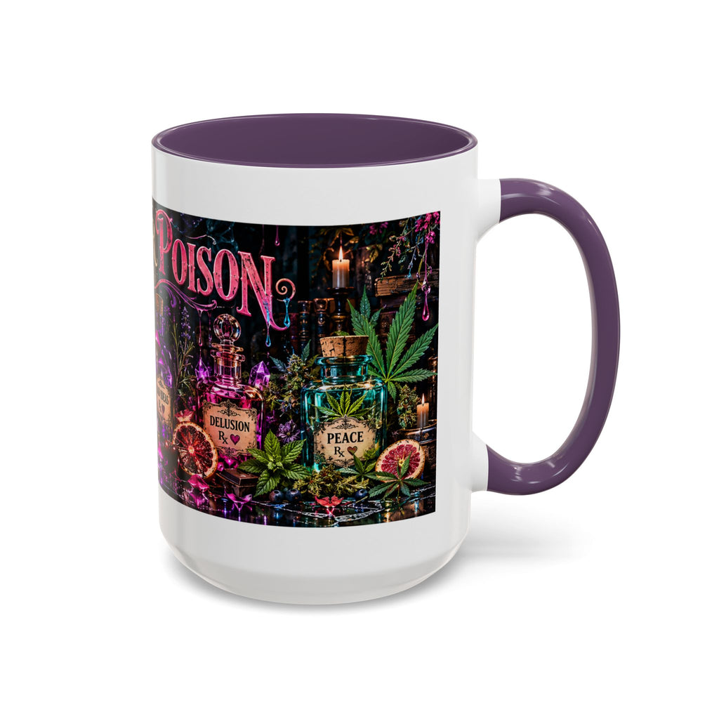 Pick Your Poison Coffee Mug | Gothic Apothecary & Psychedelic Mushroom Art | 11oz & 15oz