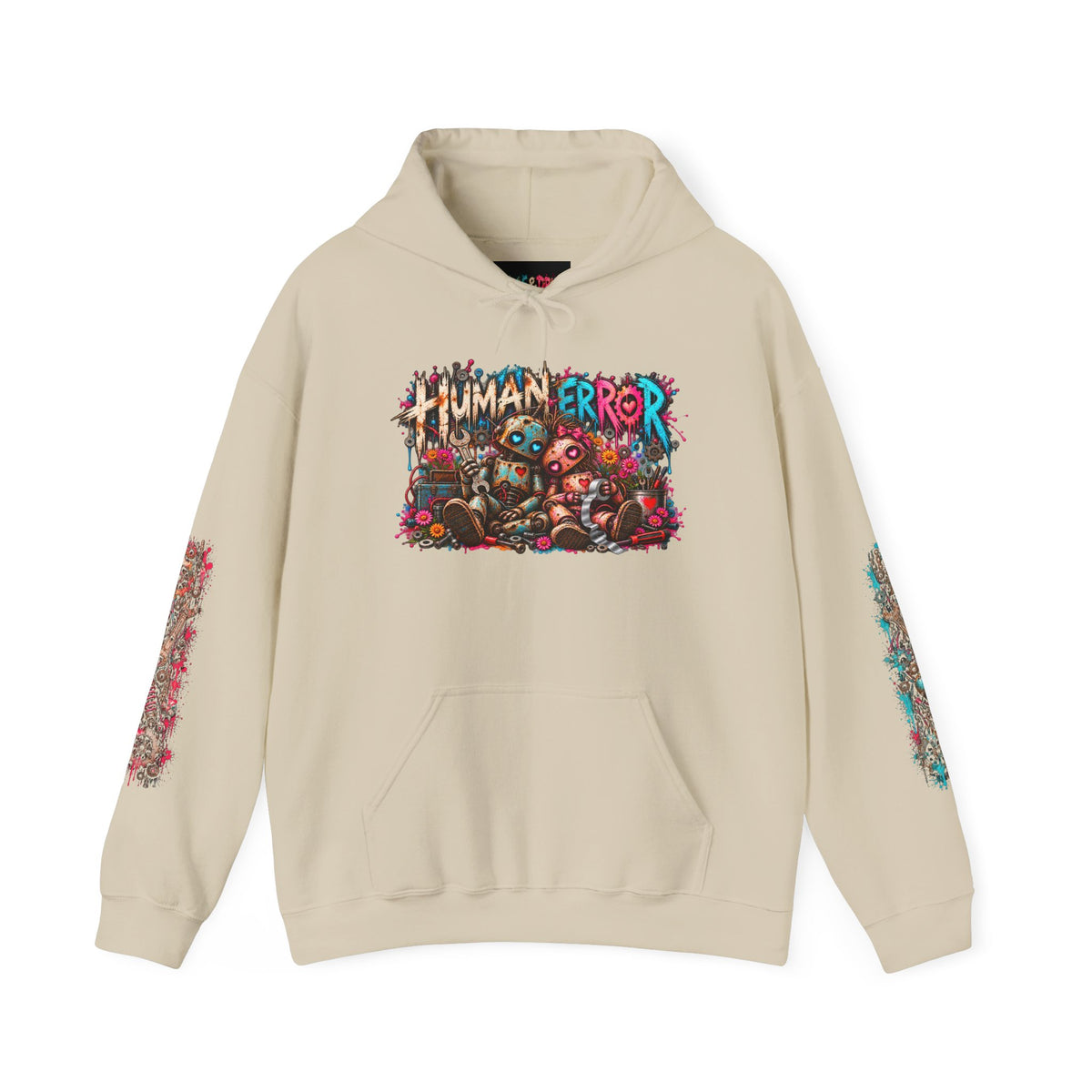 Hoodie - "Human Error" Graphic Streetwear Hoodie (Back: "Working as Intended")