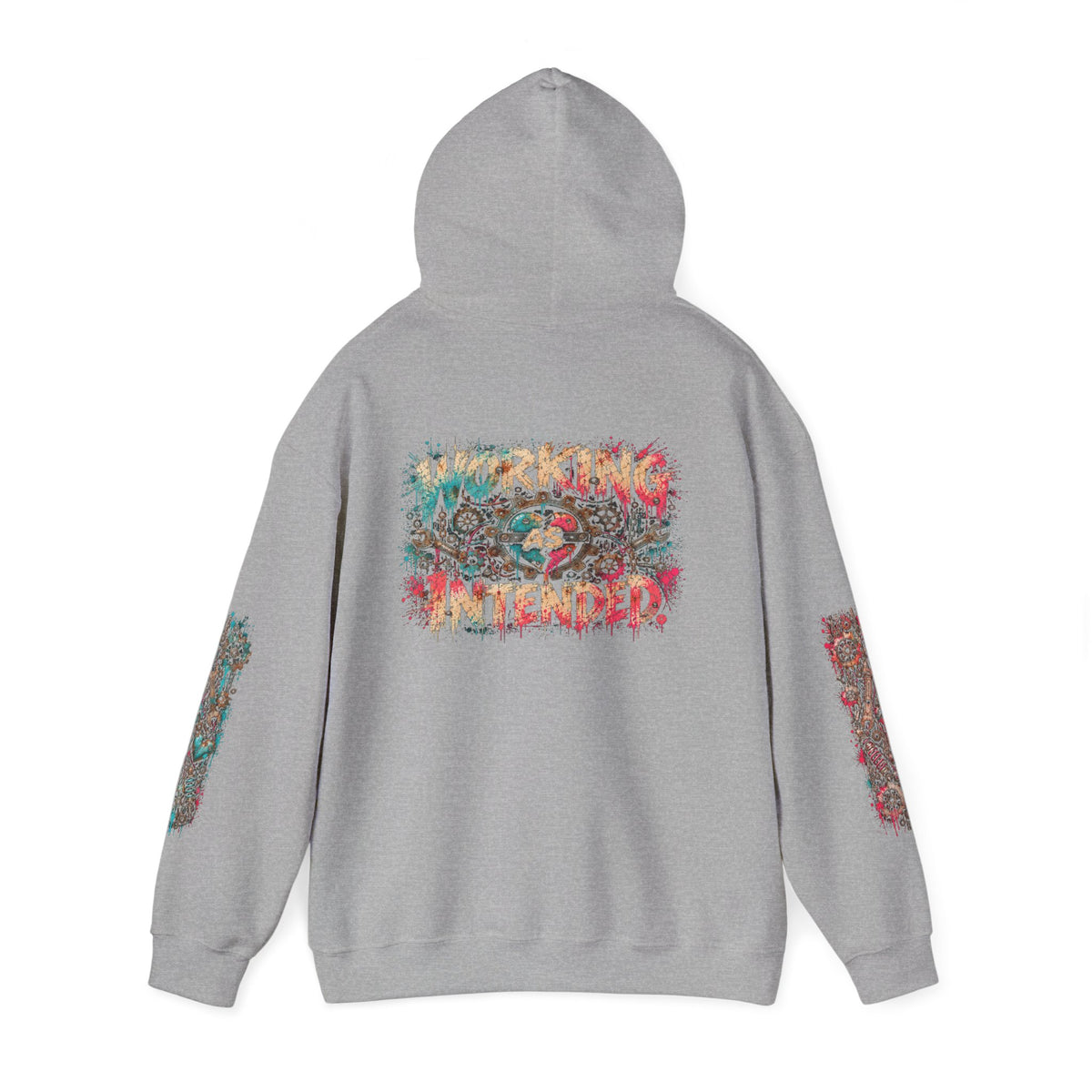 Hoodie - "Human Error" Graphic Streetwear Hoodie (Back: "Working as Intended")