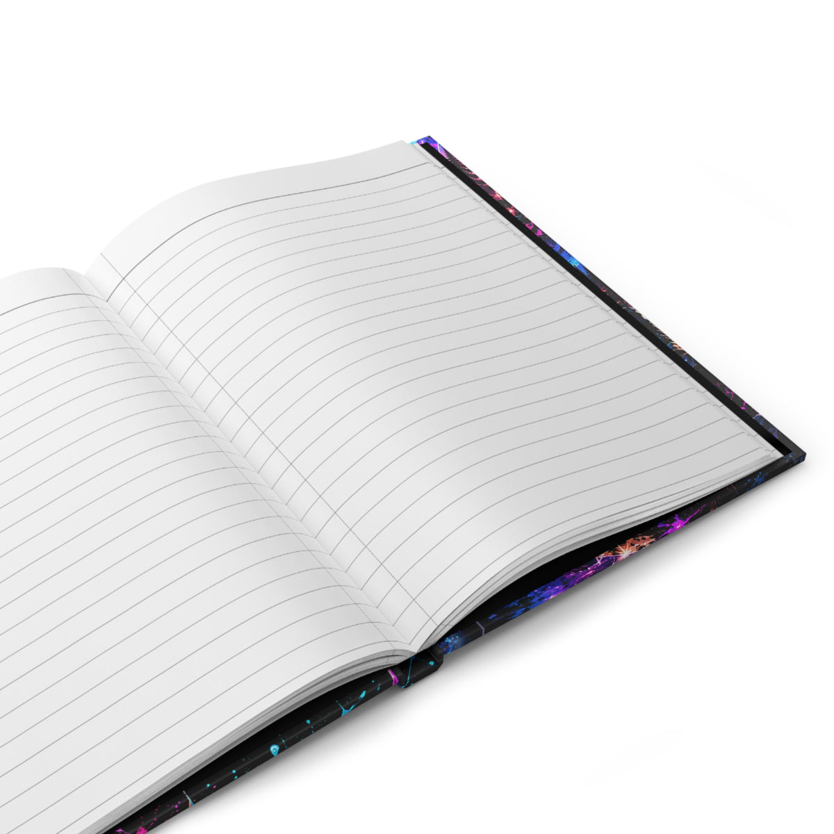Born to Wander Hardcover Journal — Neon Compass Travel Notebook (Lined)