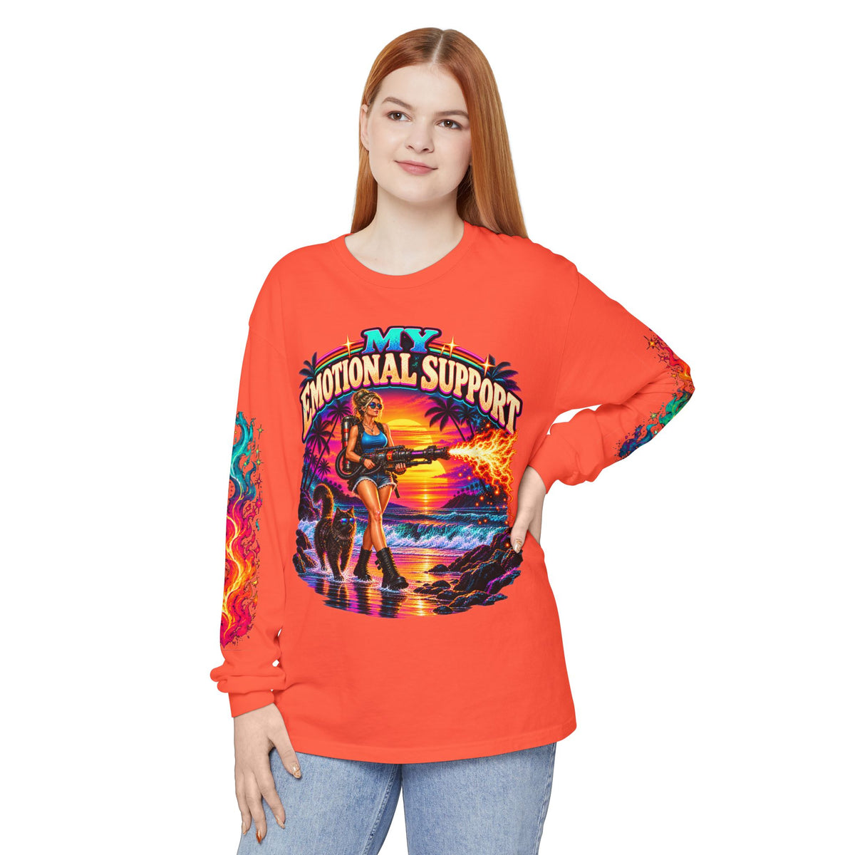 My Emotional Support Long Sleeve Shirt | This Should Help Graphic Tee | Unisex Comfort Colors