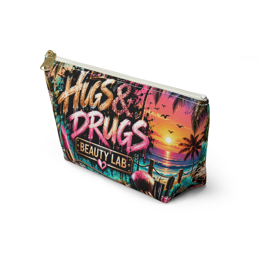 Hugs & Drugs Beauty Lab Makeup Bag |  Cosmetic Pouch & Travel Organizer