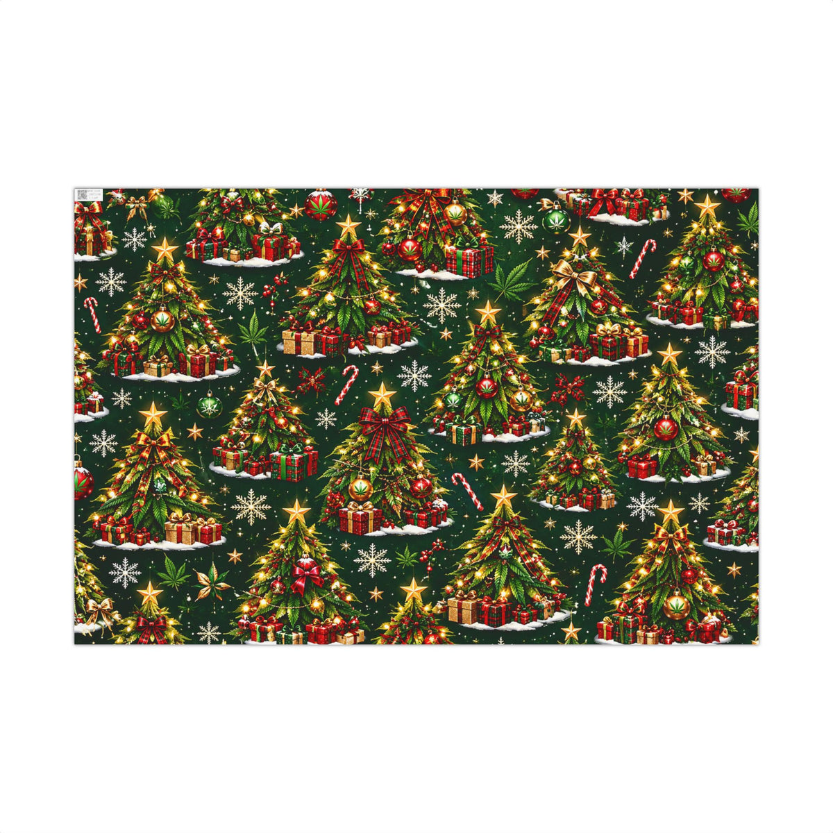 Hugs & Drugs Herb Christmas Tree Gift Wrap 🎄🌿