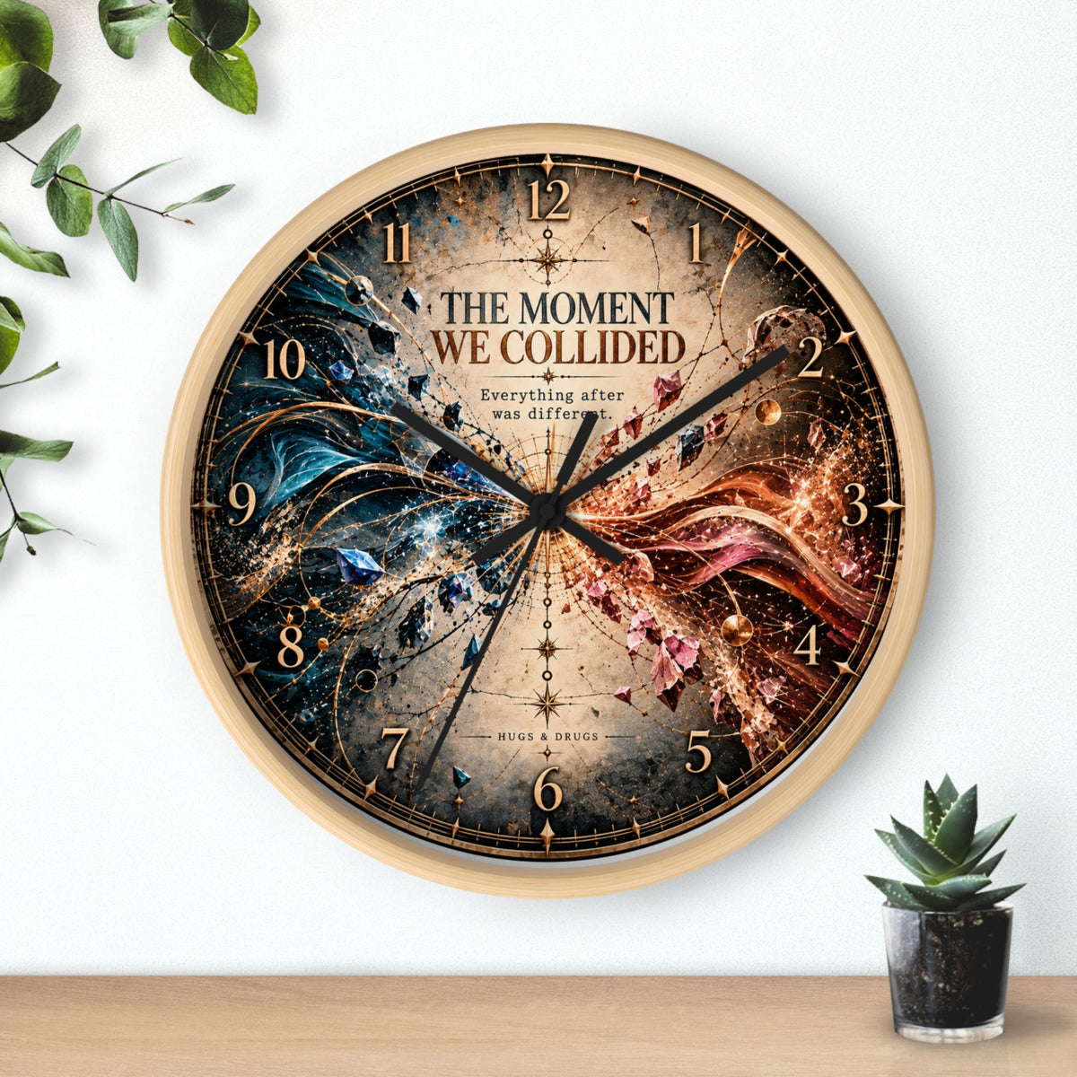 The moment we collided wall clock
