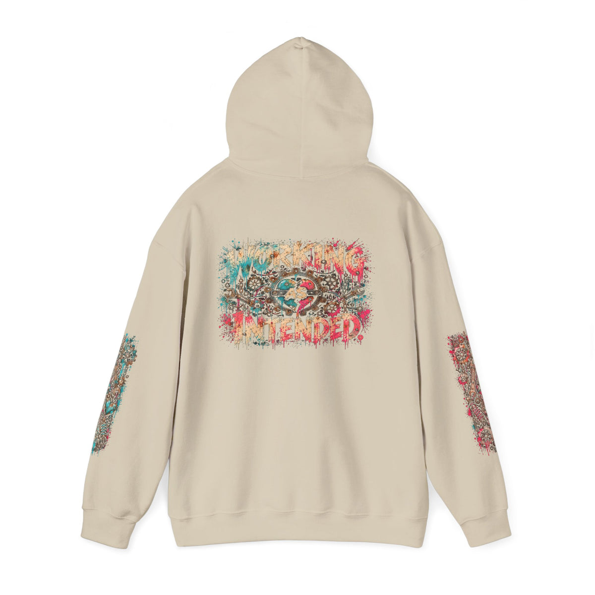 Hoodie - "Human Error" Graphic Streetwear Hoodie (Back: "Working as Intended")