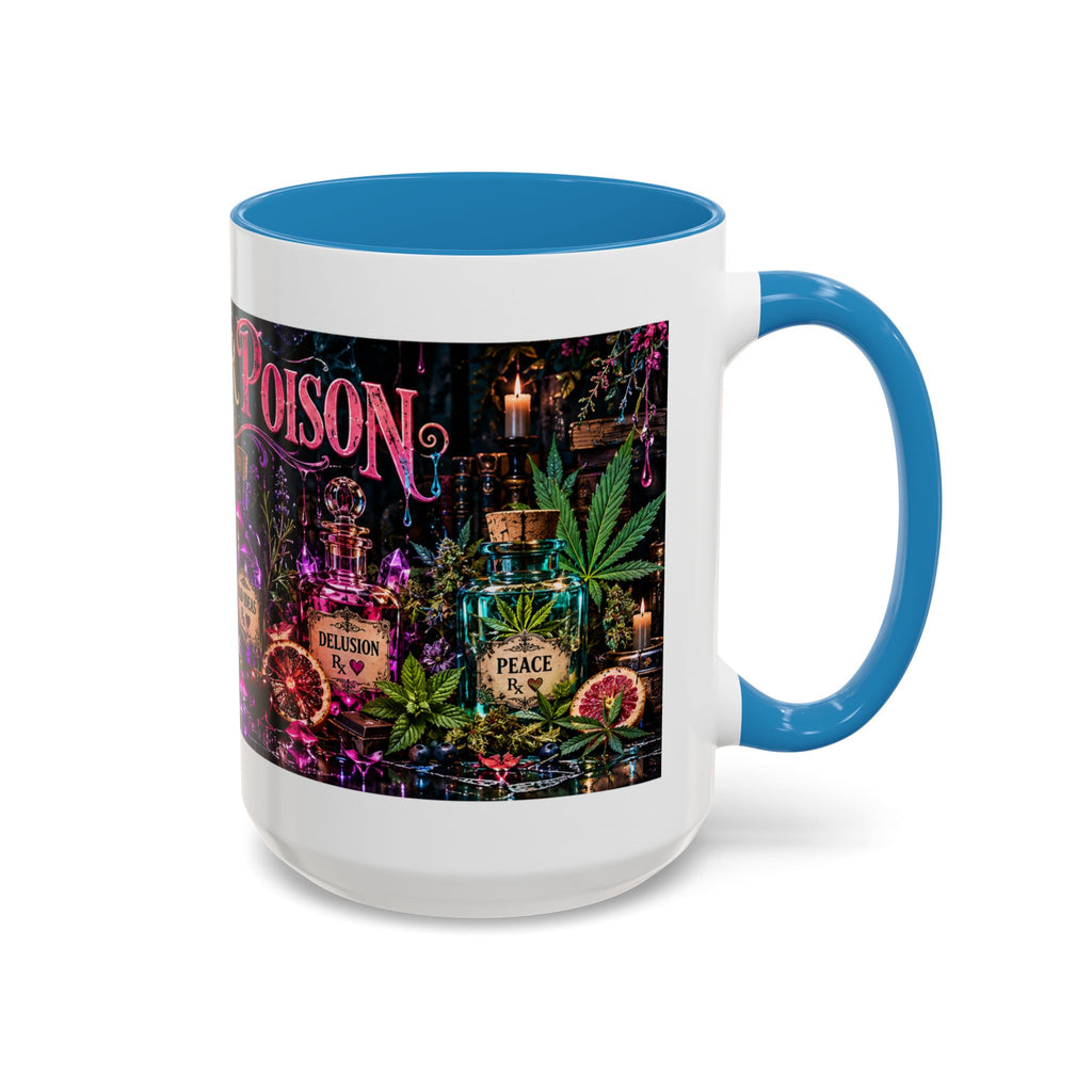 Pick Your Poison Coffee Mug | Gothic Apothecary & Psychedelic Mushroom Art | 11oz & 15oz